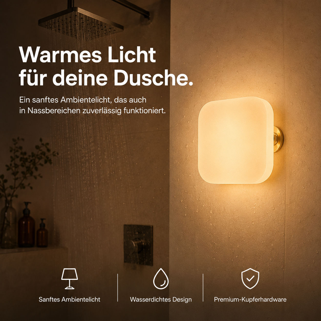 Dimmbares Duschlicht