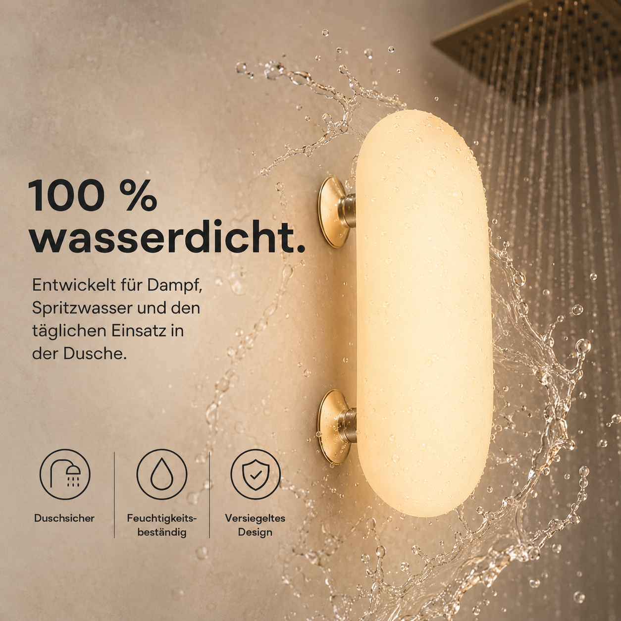 Dimmbares Duschlicht